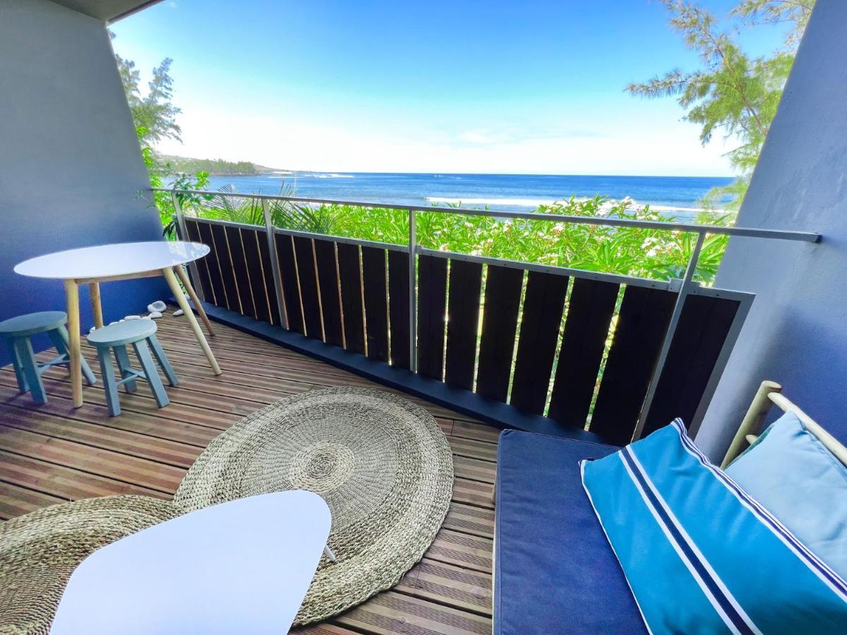 Le Petrel Bleu - Appartement Sur La Plage Des Tortues A Сен-Лё Экстерьер фото