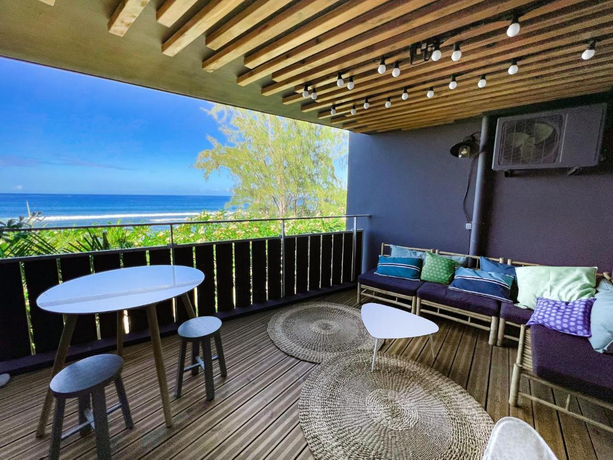 Le Petrel Bleu - Appartement Sur La Plage Des Tortues A Сен-Лё Экстерьер фото